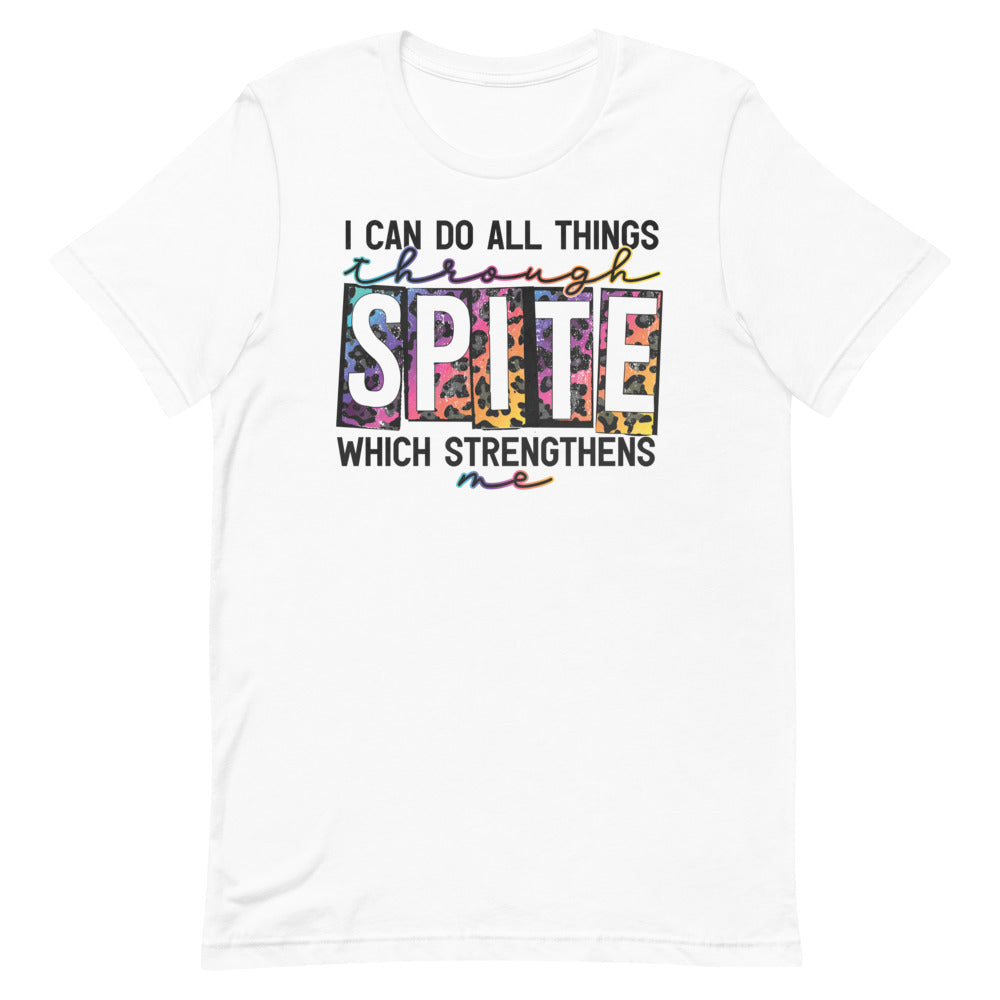 I CAN DO ALL THINGS THROUGH SPITE FUNNY SHIRT