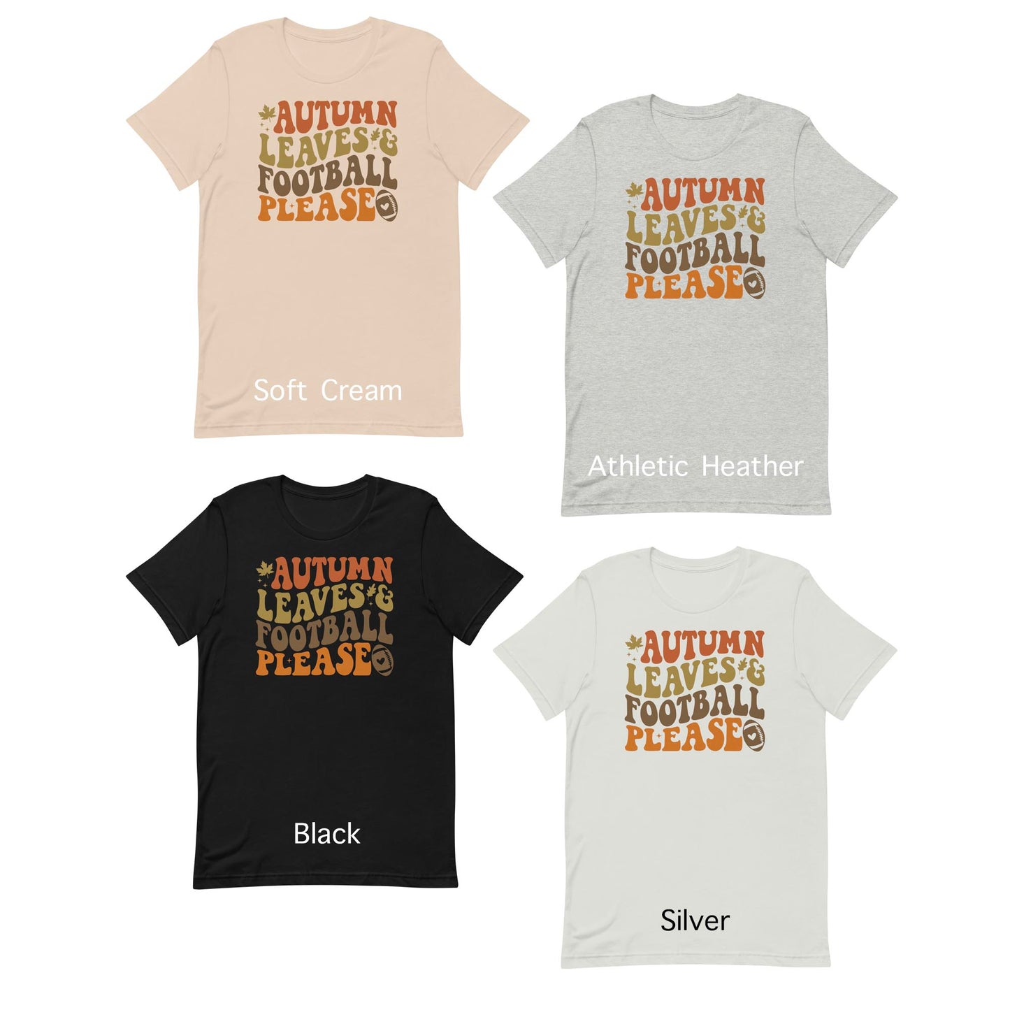 AUTUMN LEAVES FOOTBALL PLEASE FALL SHIRT