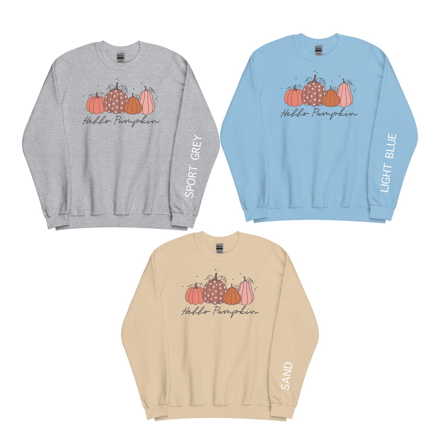 HELLO PUMPKKIN FALL UNISEX SWEATSHIRT