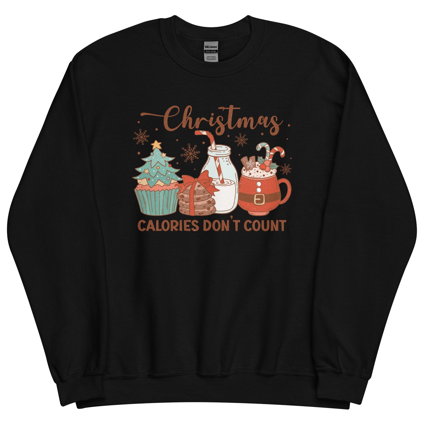 Christmas Calories Don't Count Funny Unisex Sweatshirt