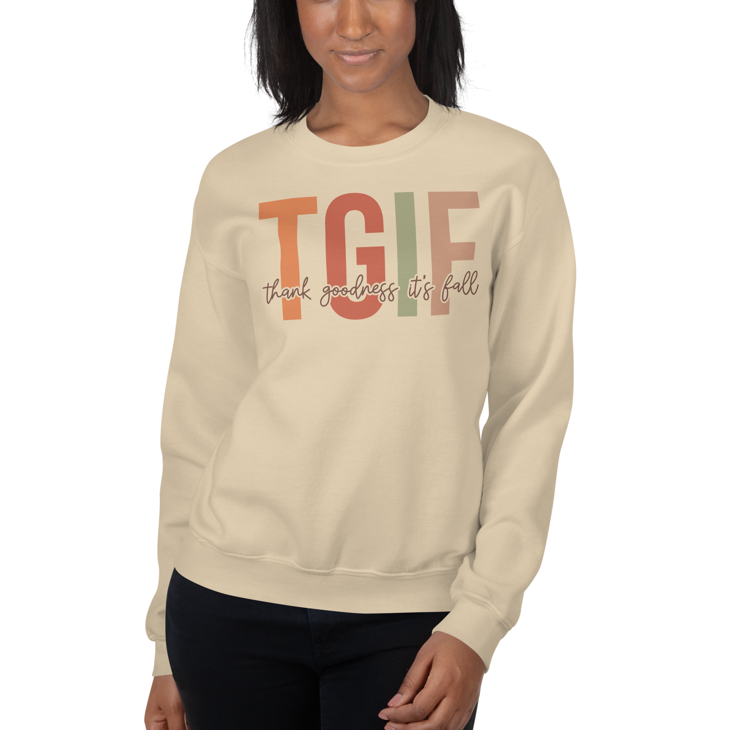 TGIF THANK GOODNESS IT'S FALL UNISEX SWEATSHIRT