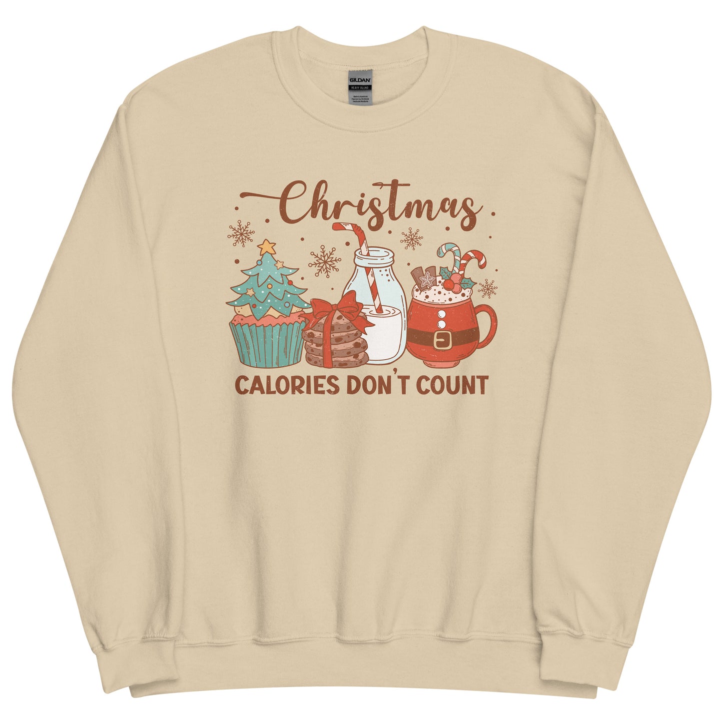 Christmas Calories Don't Count Funny Unisex Sweatshirt