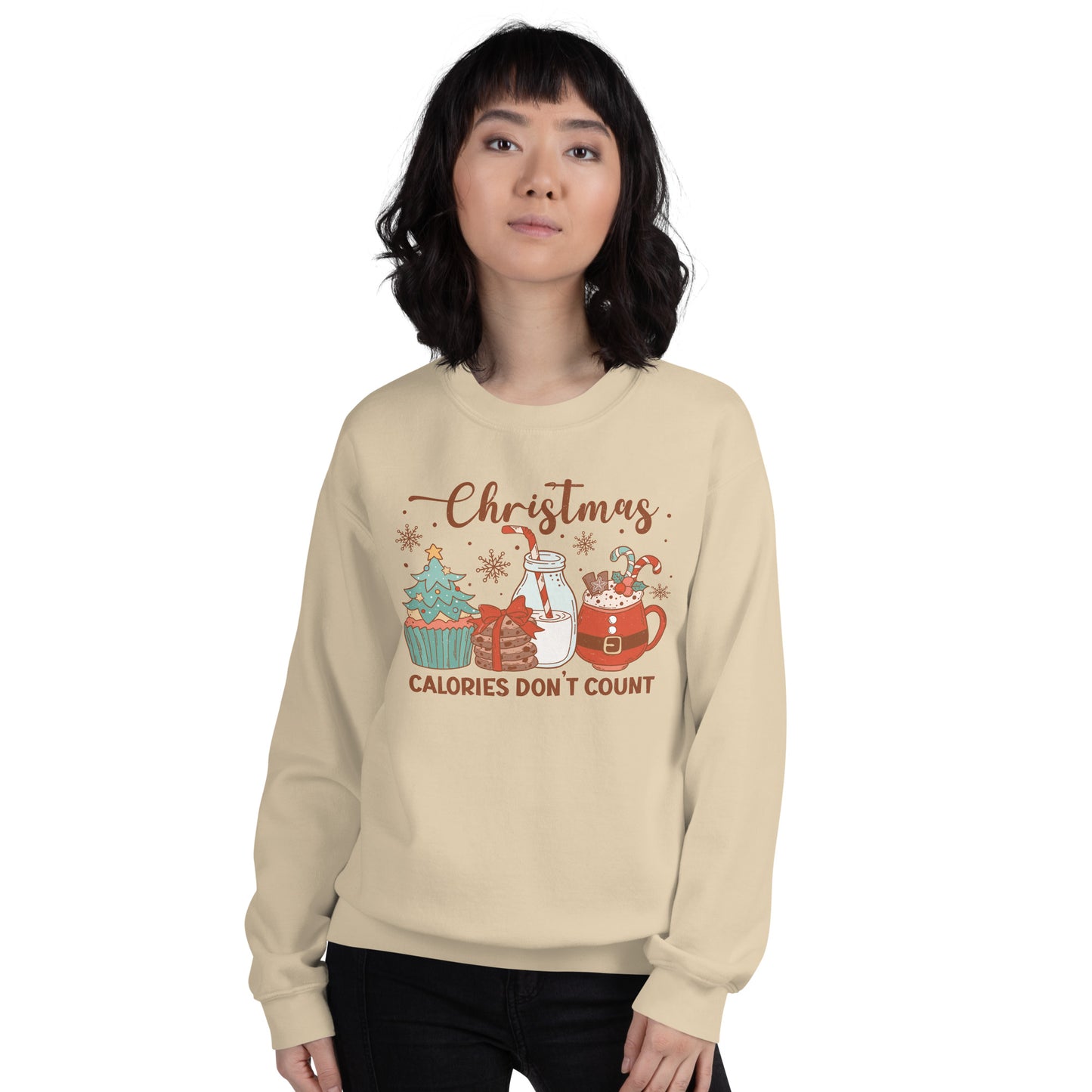 Christmas Calories Don't Count Funny Unisex Sweatshirt