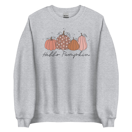 HELLO PUMPKKIN FALL UNISEX SWEATSHIRT