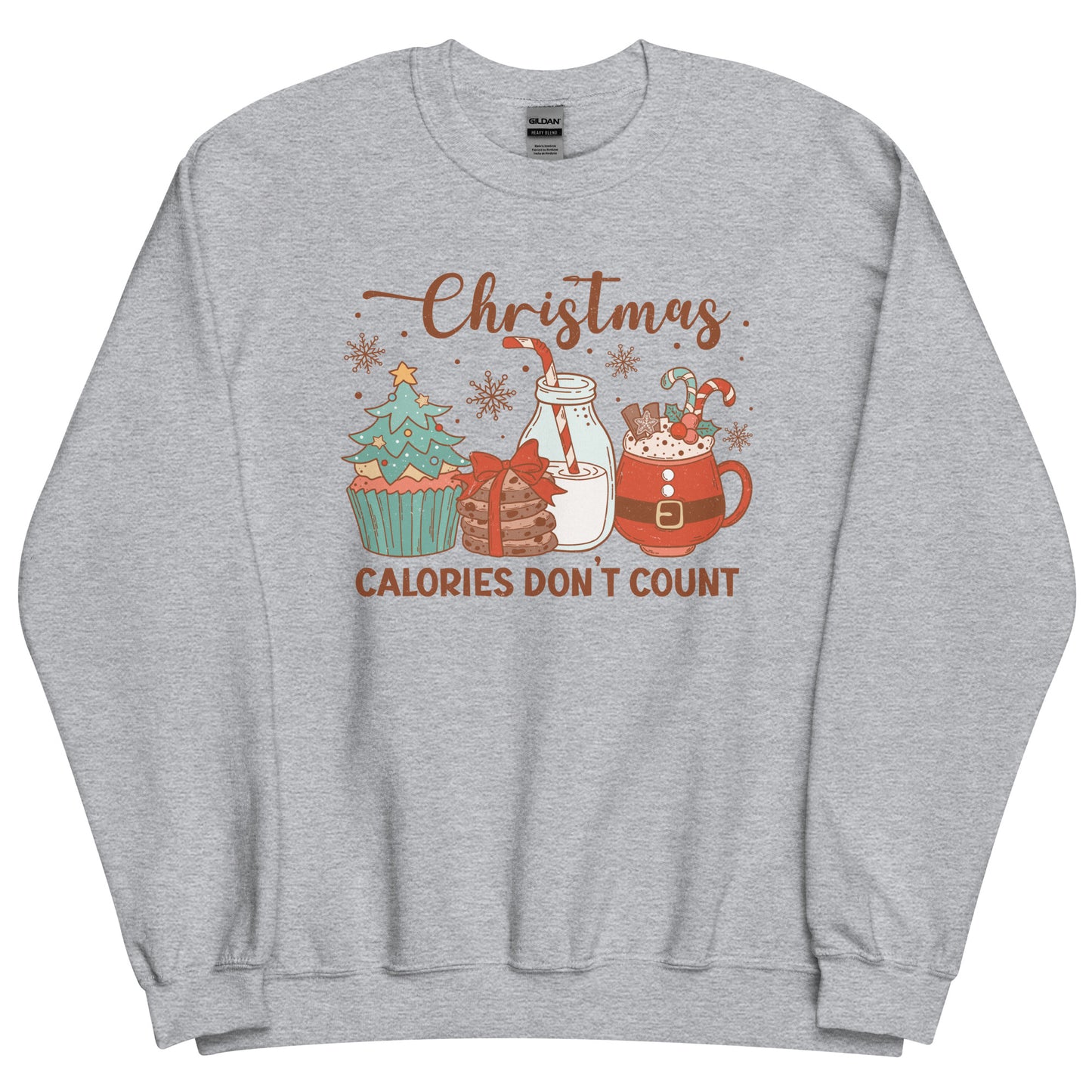 Christmas Calories Don't Count Funny Unisex Sweatshirt