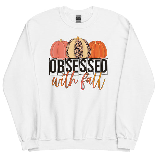 OBSESSED WITH FALL UNISEX SWEATSHIRT