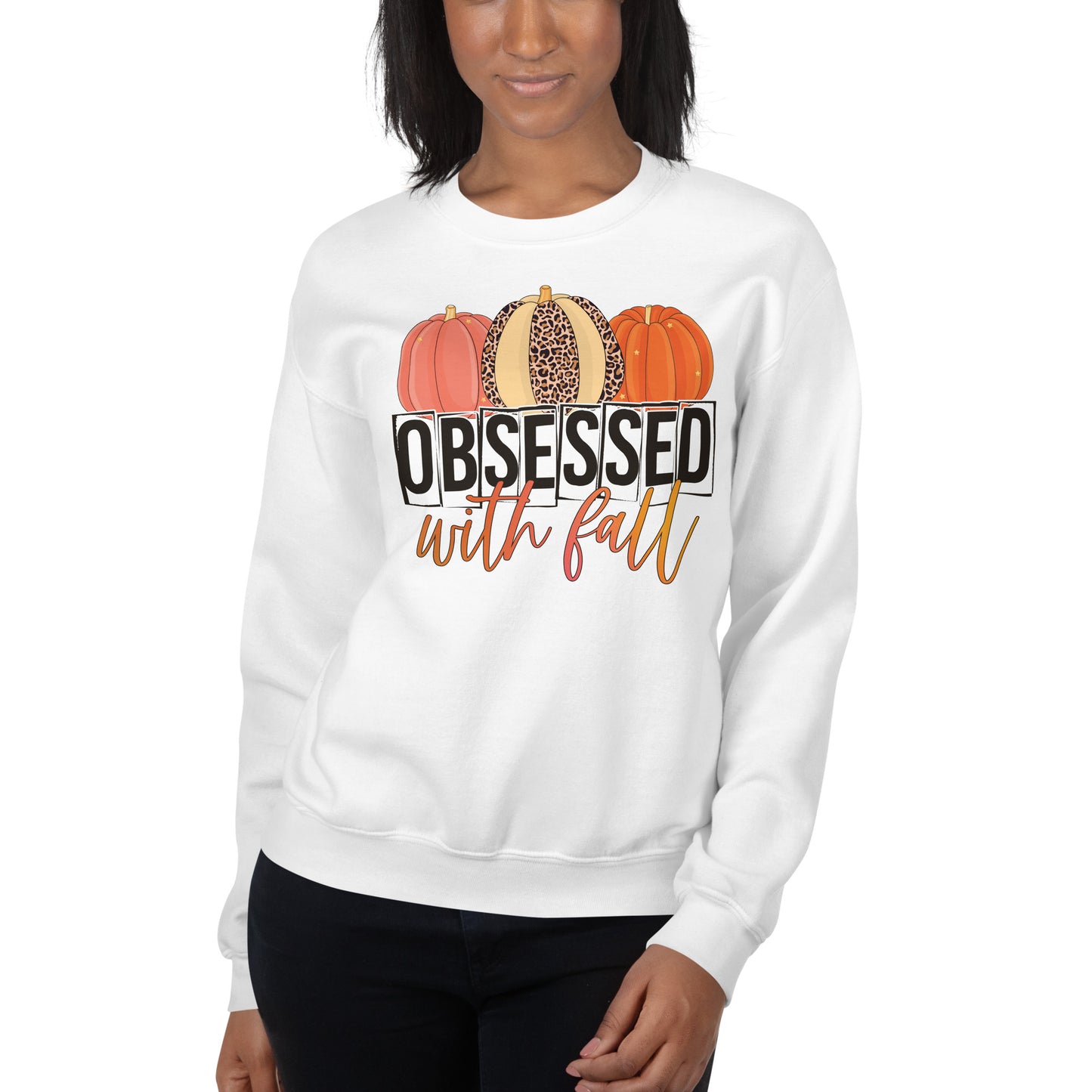 OBSESSED WITH FALL UNISEX SWEATSHIRT