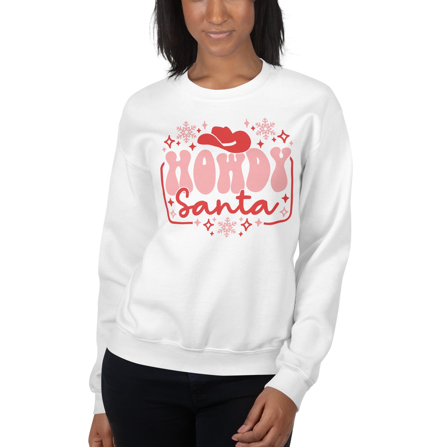 Howdy Santa Holiday Christmas Unisex Sweatshirt