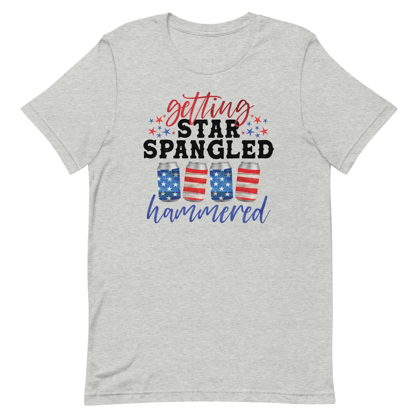 GETTING STAR SPANGLED HAMMERED FUNNY 4TH OF JULY SHIRT