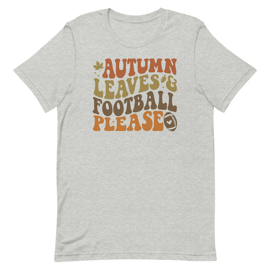 AUTUMN LEAVES FOOTBALL PLEASE FALL SHIRT