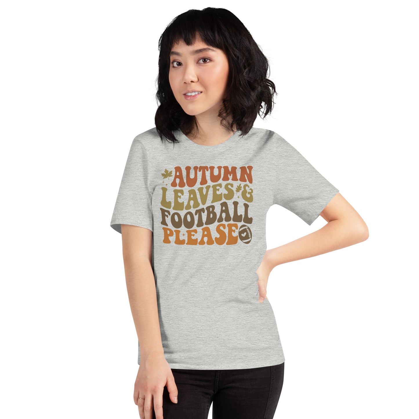 AUTUMN LEAVES FOOTBALL PLEASE FALL SHIRT