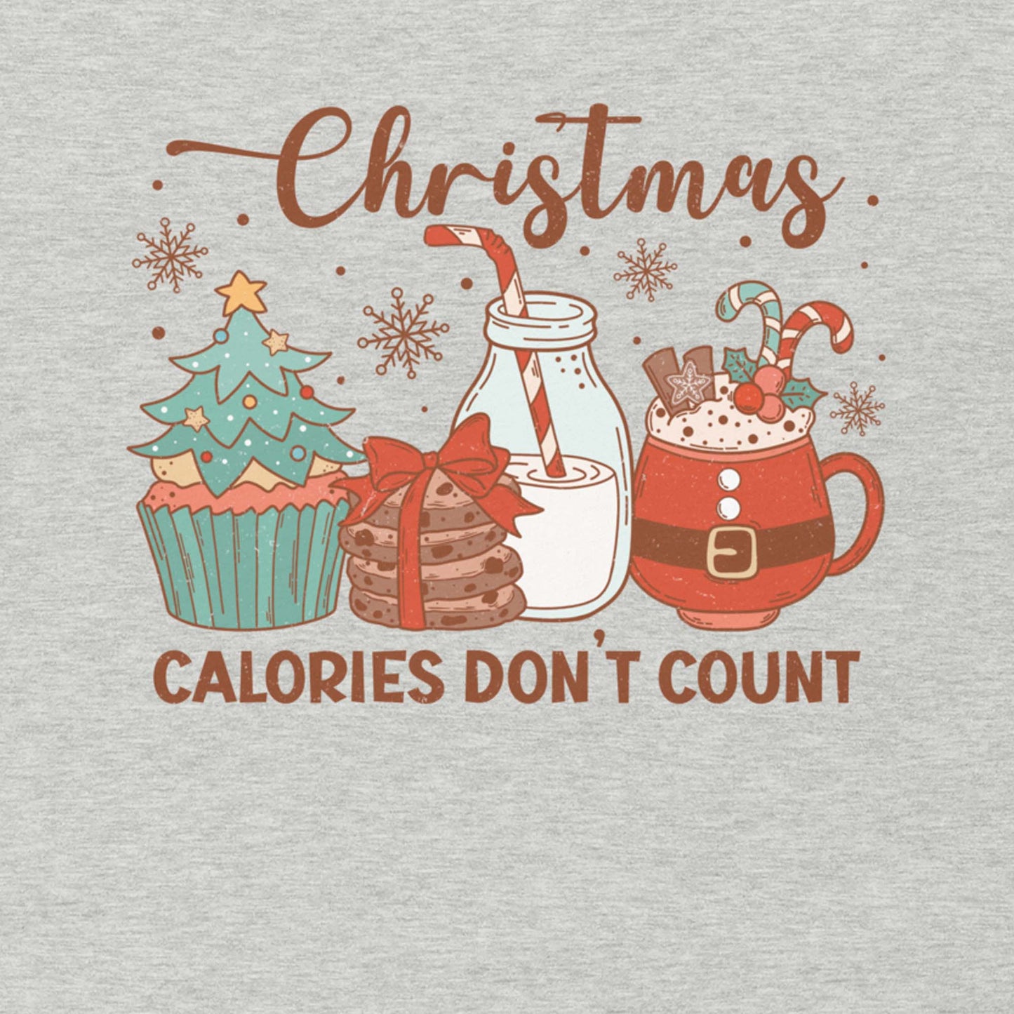 Christmas Calories Don't Count Funny Holiday Unisex Shirt