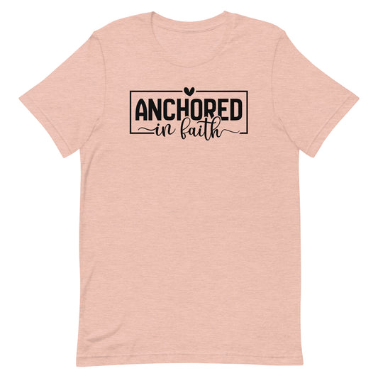 Anchored in Faith Religious Shirt