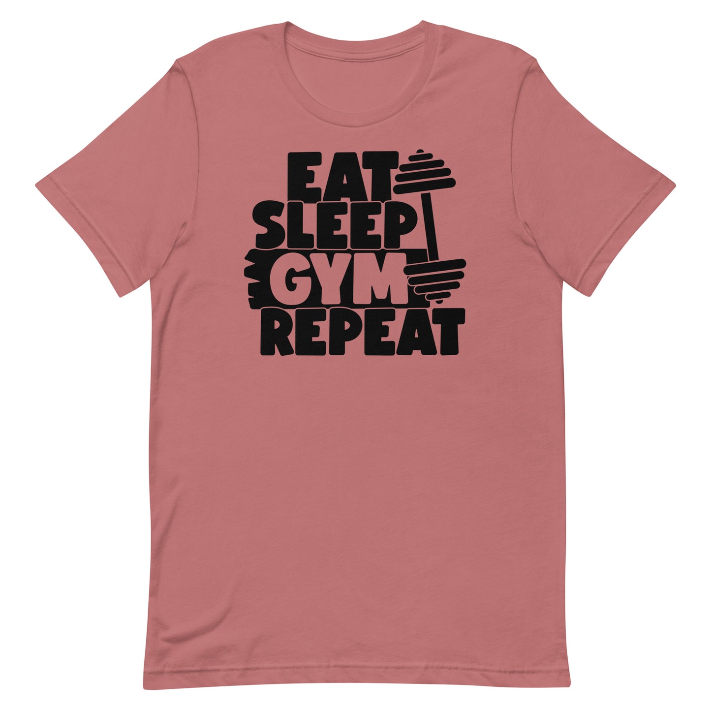 EAT SLEEP GYM REPEAT FUNNY WORKOUT SHIRT