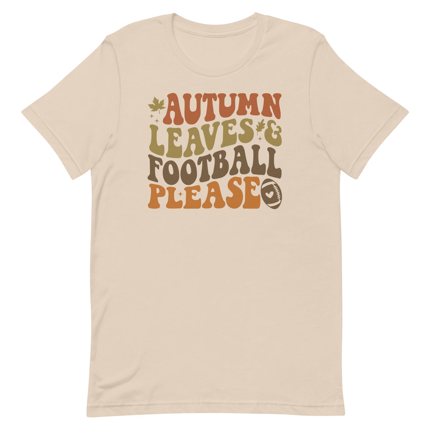 AUTUMN LEAVES FOOTBALL PLEASE FALL SHIRT