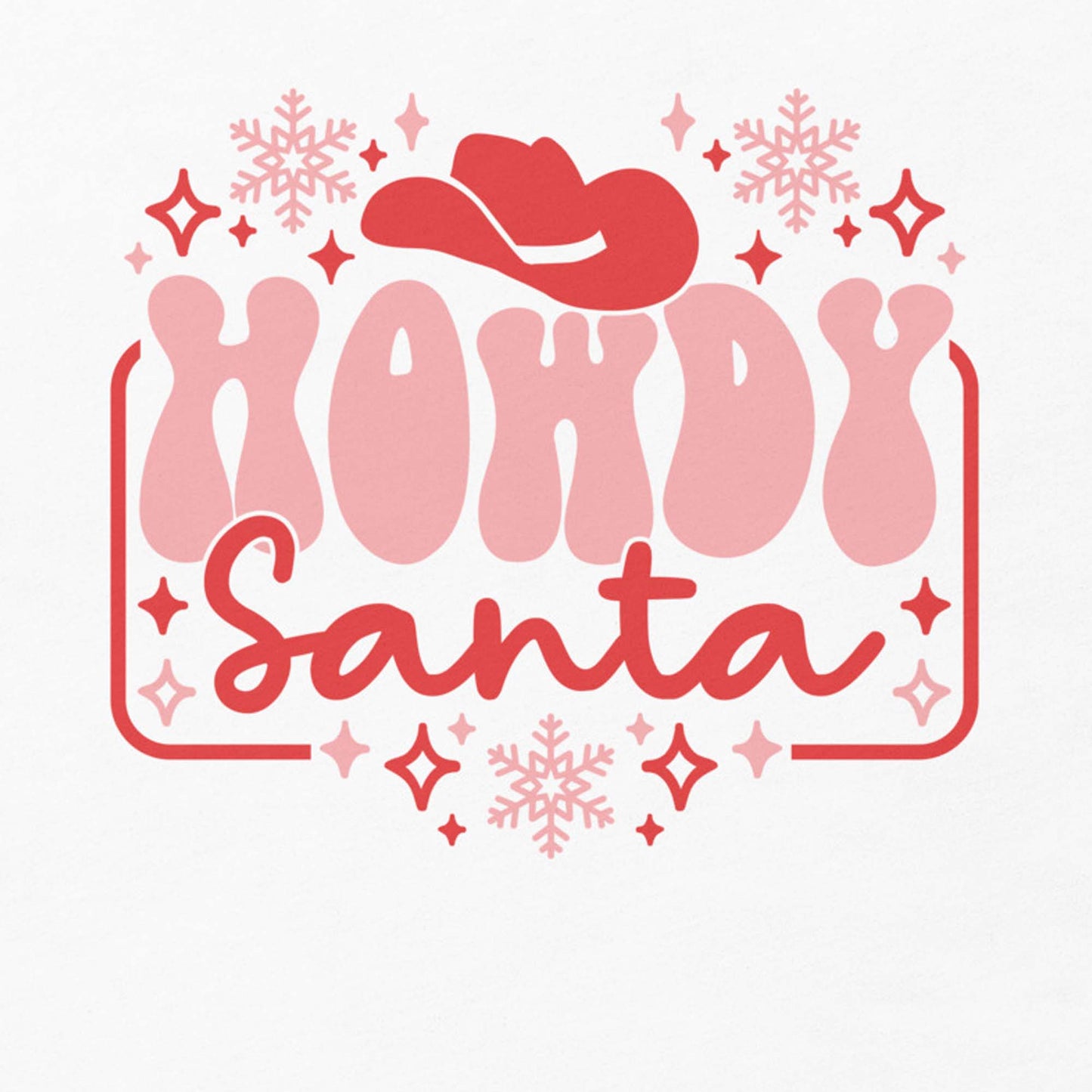 Howdy Santa Holiday Christmas Unisex t-shirt