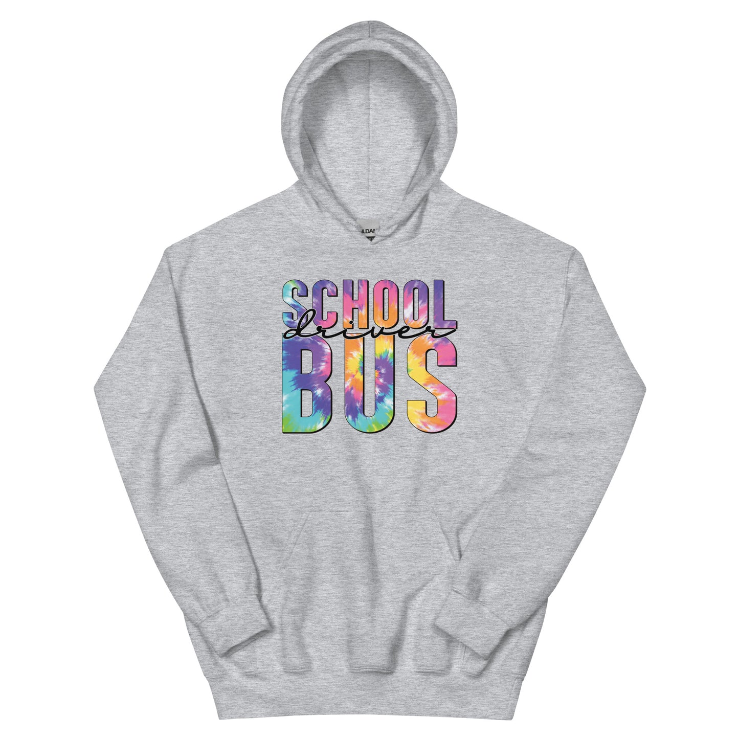 School Bus Driver Tie Dye Unisex Hoodie