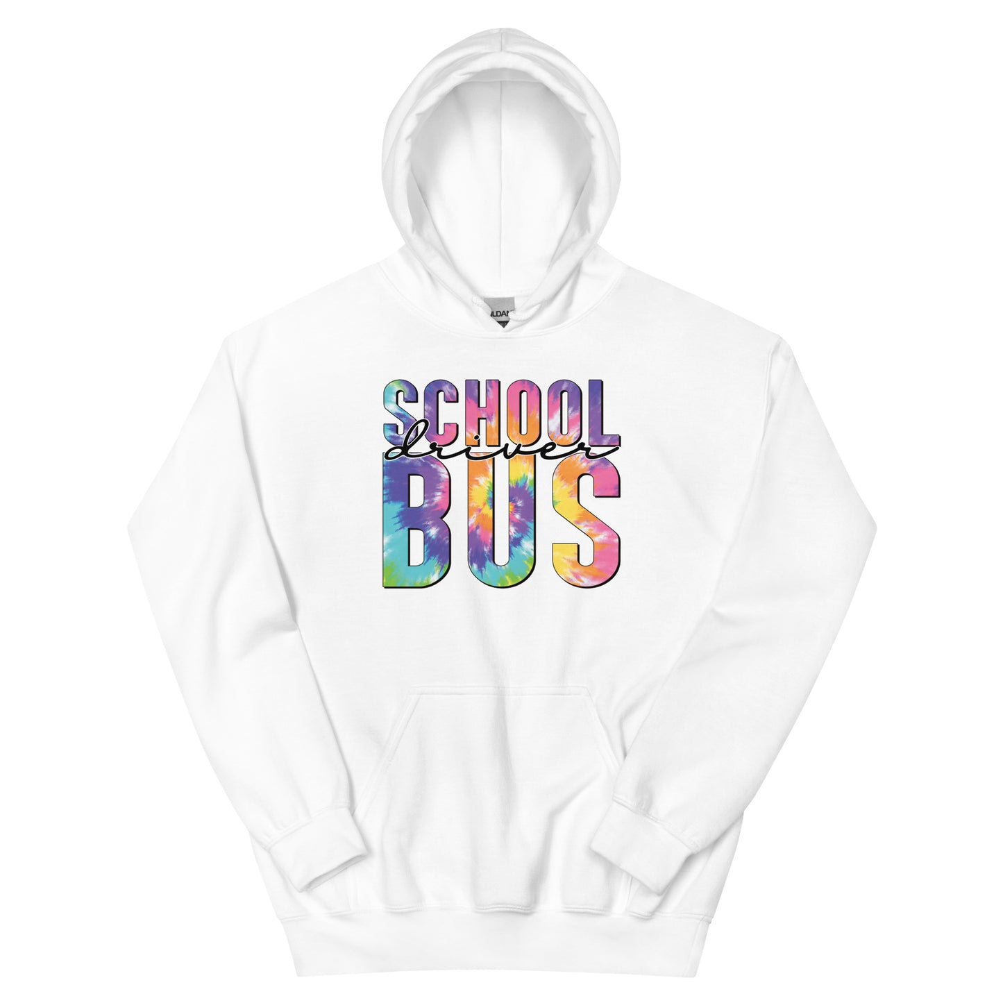 School Bus Driver Tie Dye Unisex Hoodie