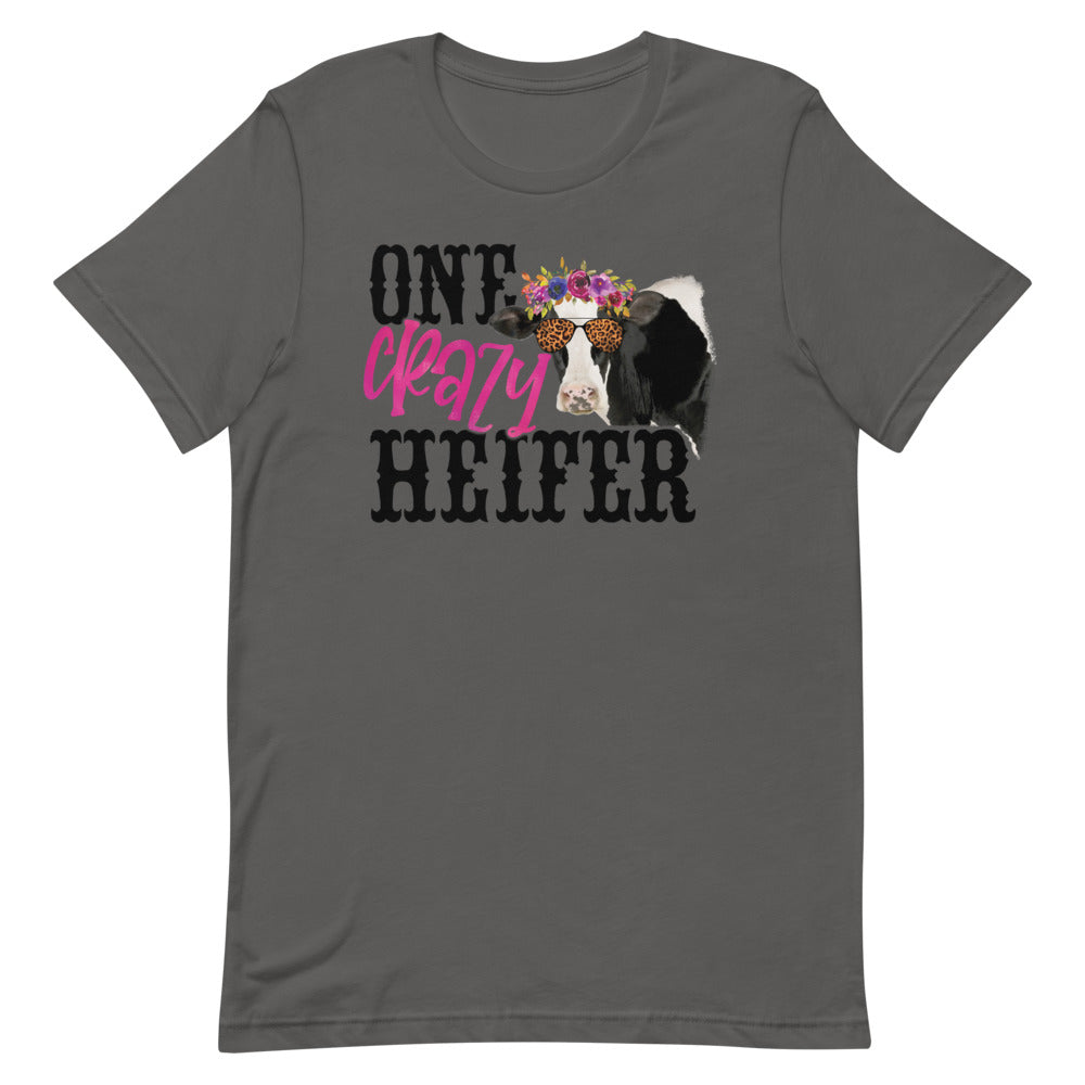 ONE CRAZY HEIFER FUNNY COW SHIRT