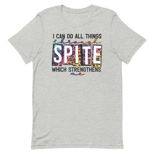 I CAN DO ALL THINGS THROUGH SPITE FUNNY SHIRT