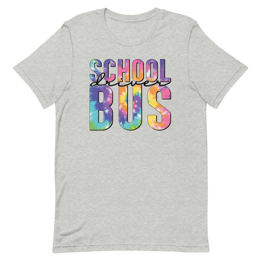 School Bus Driver Tie Dye T-Shirt