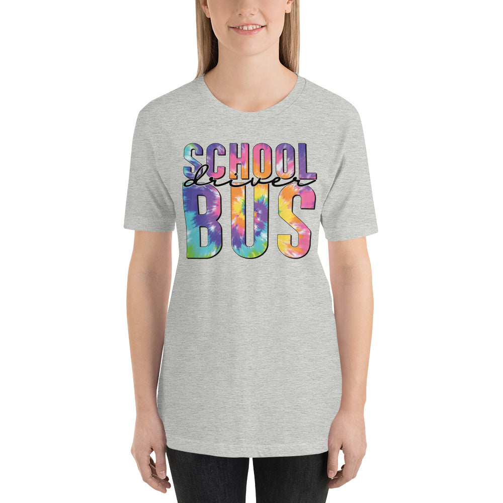 School Bus Driver Tie Dye T-Shirt