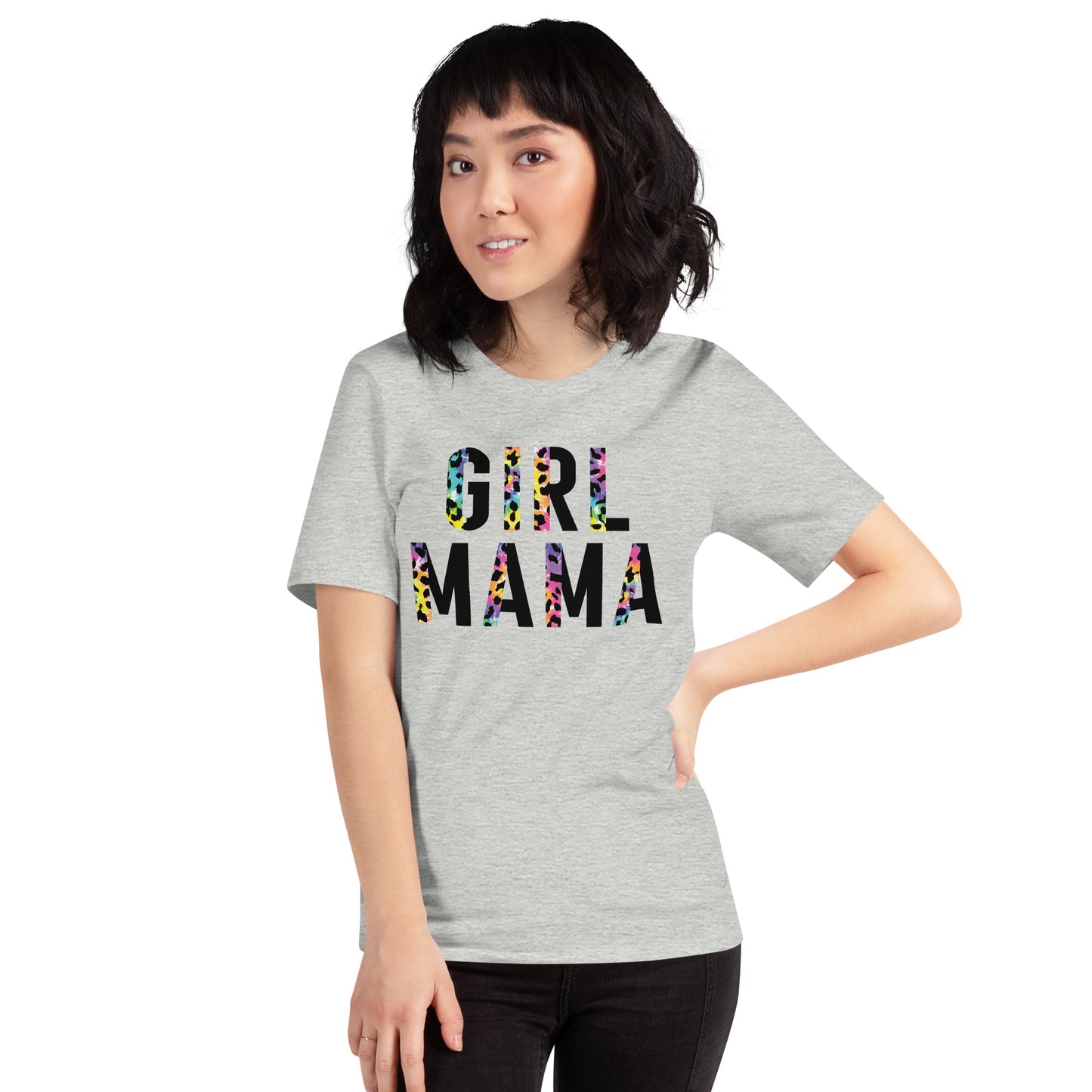 Girl Mama Leopard Tie Dye Shirt