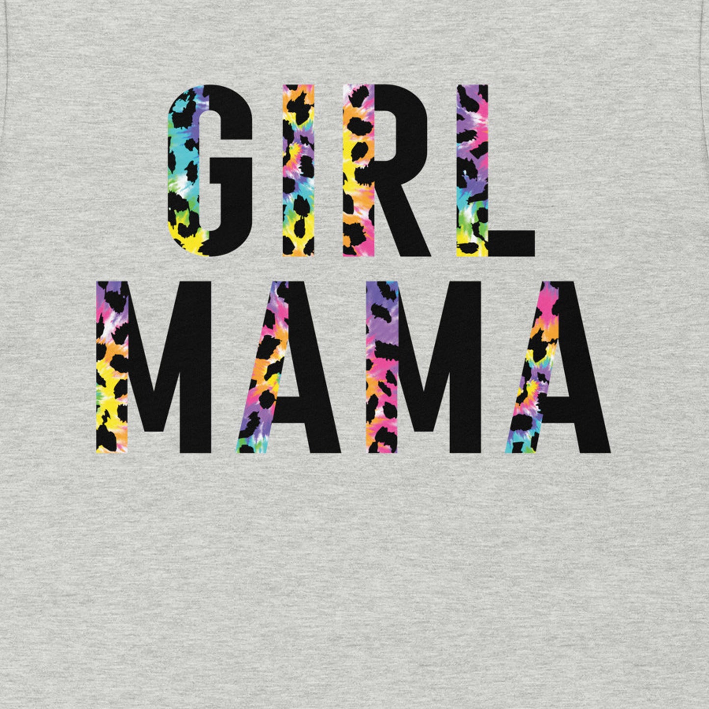 Girl Mama Leopard Tie Dye Shirt