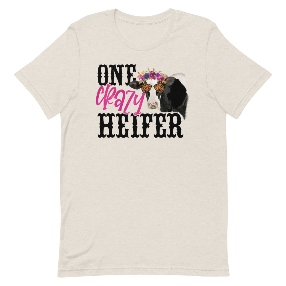 ONE CRAZY HEIFER FUNNY COW SHIRT