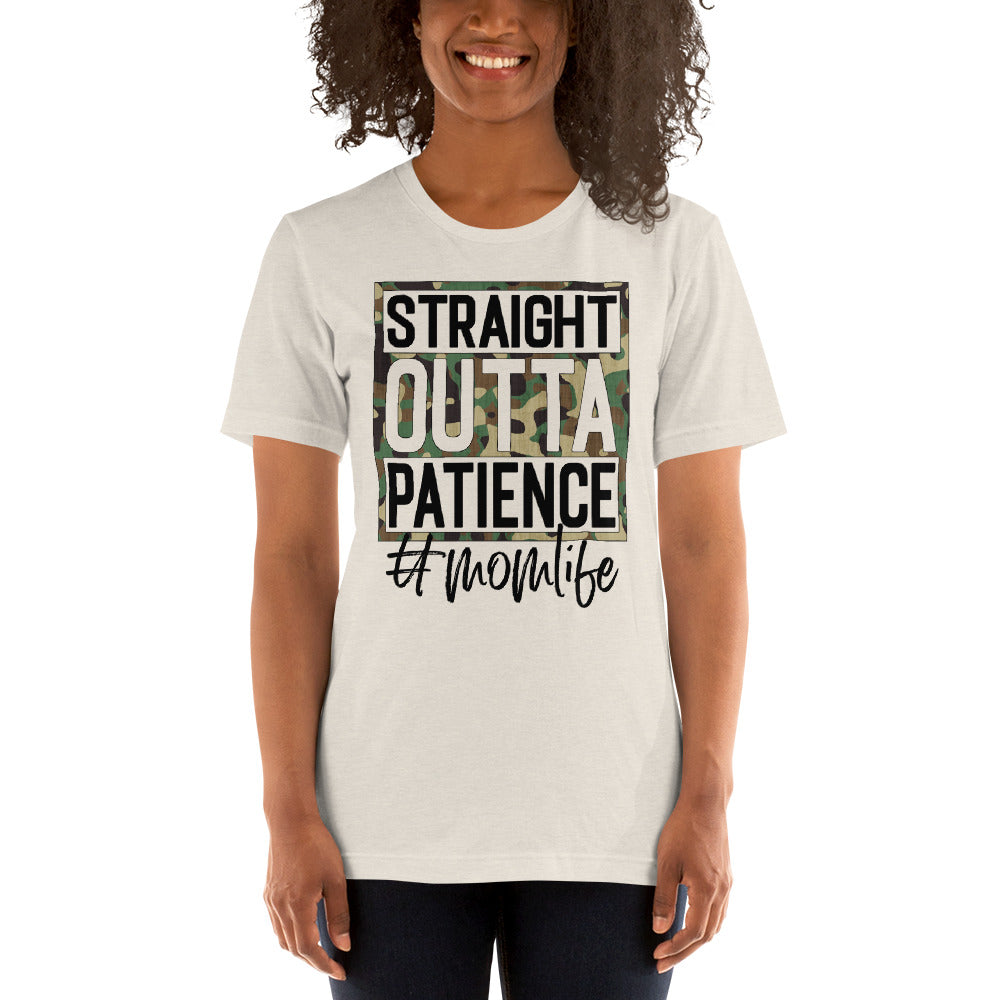 Straight Outta Patience Funny Mom of Boy Mom Life Shirt