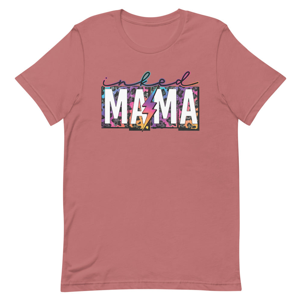 Inked Mama Leopard Lightning Bolt Shirt