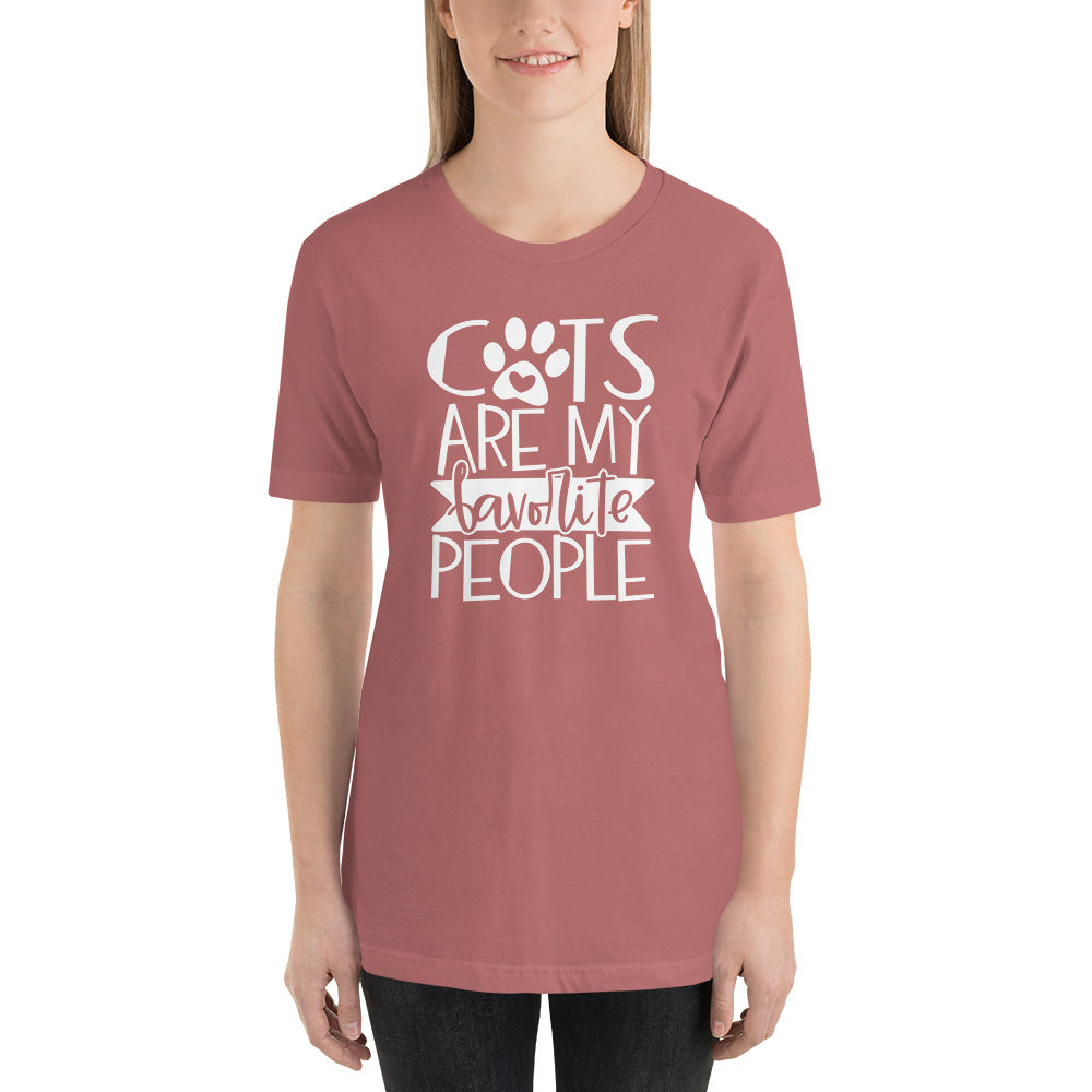 CATS ARE MY FAVORITE PEOPLE FUNNY SHIRT