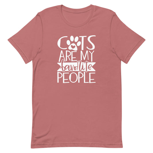 CATS ARE MY FAVORITE PEOPLE FUNNY SHIRT