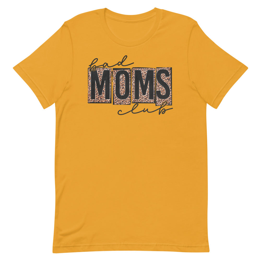 Bad Moms Club Leopard Print Funny Shirt