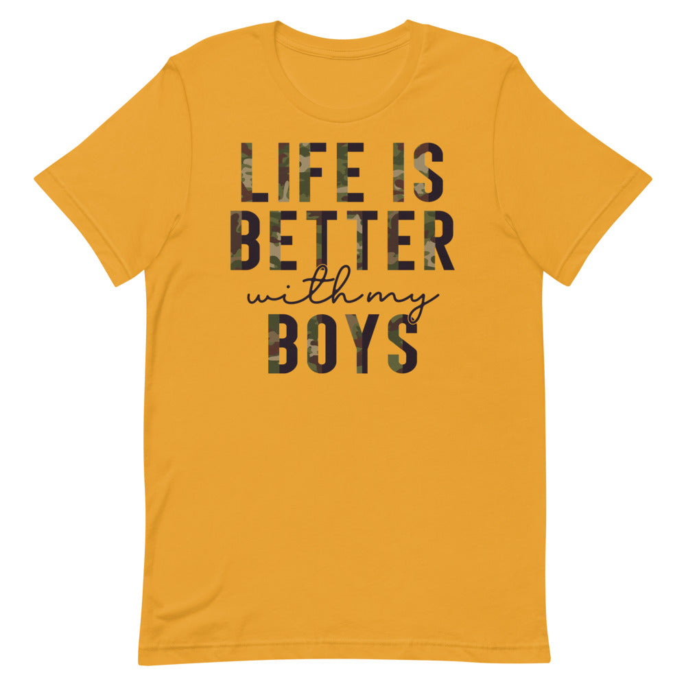 Life is Better With My Boys Mom Shirt