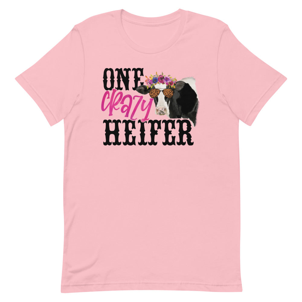 ONE CRAZY HEIFER FUNNY COW SHIRT