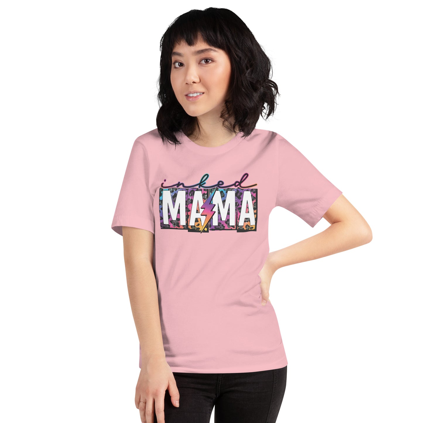 Inked Mama Leopard Lightning Bolt Shirt