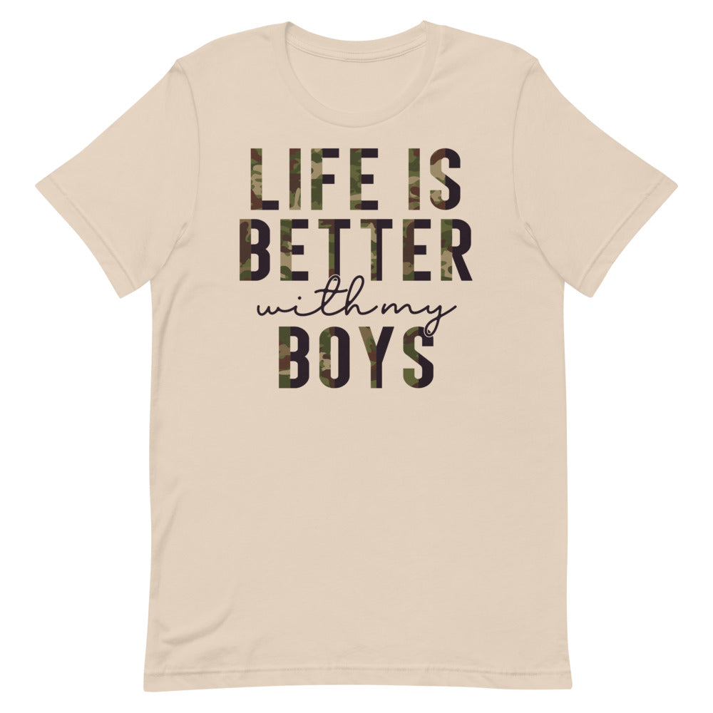 Life is Better With My Boys Mom Shirt