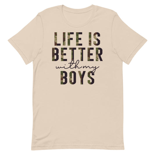 Life is Better With My Boys Mom Shirt