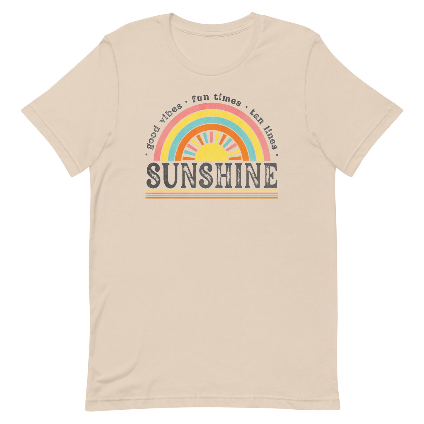 Sunshine Good Vibes Fun Times Tan Lines Summer Unisex T-shirt