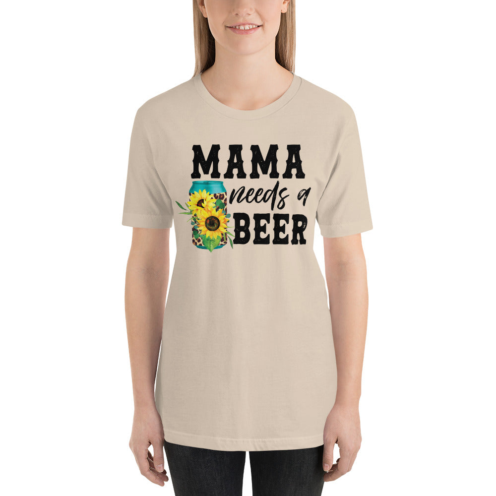 Mama Needs a Beer Funny Shirt