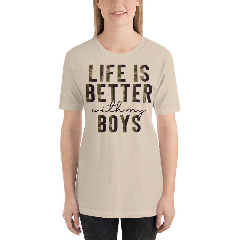 Life is Better With My Boys Mom Shirt