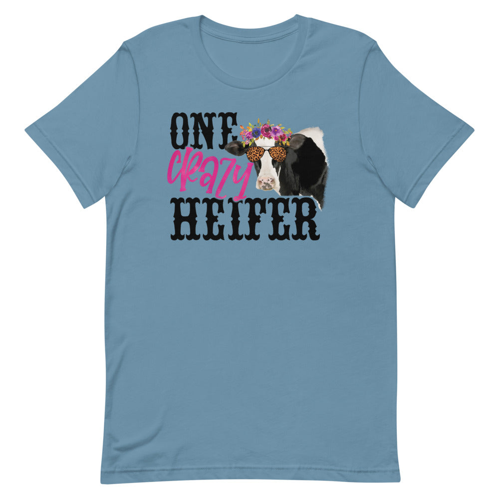 ONE CRAZY HEIFER FUNNY COW SHIRT