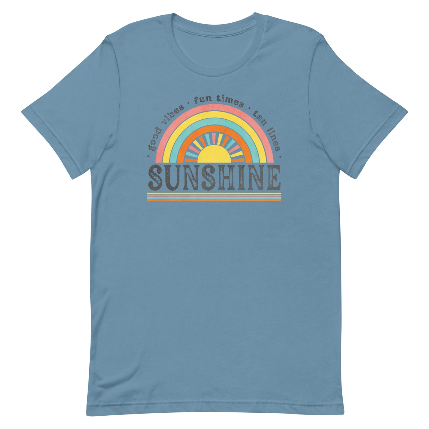 Sunshine Good Vibes Fun Times Tan Lines Summer Unisex T-shirt