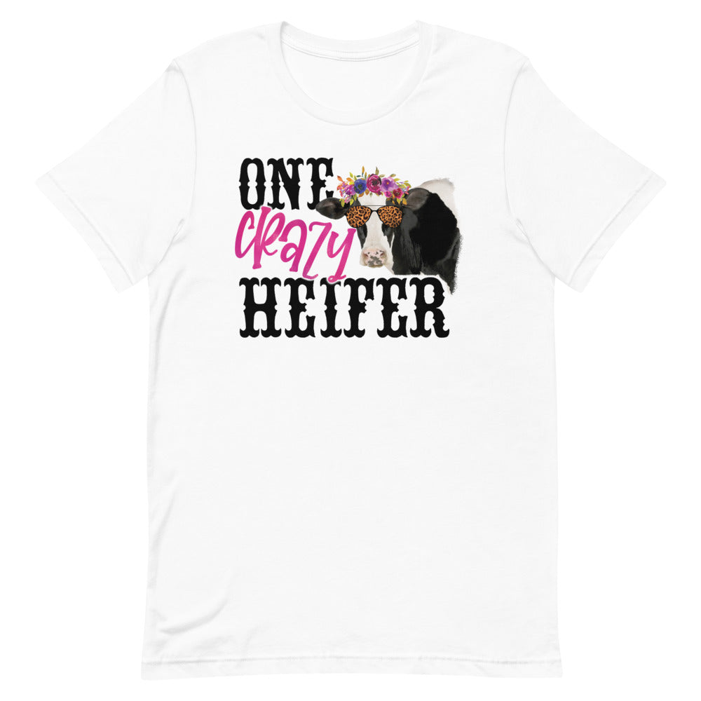 ONE CRAZY HEIFER FUNNY COW SHIRT