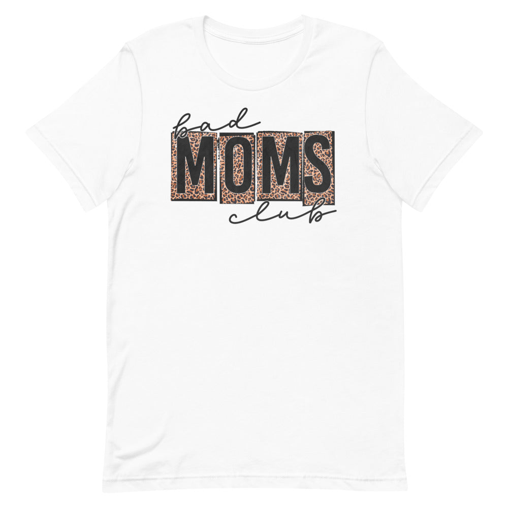 Bad Moms Club Leopard Print Funny Shirt