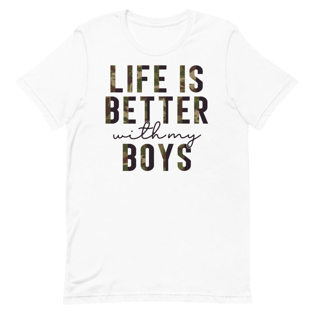 Life is Better With My Boys Mom Shirt